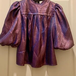 Alden Adair Mel Top in Purple Disco Ball L